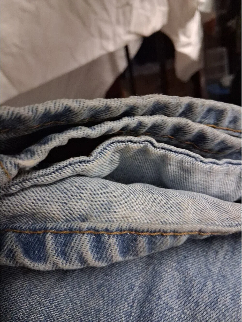 Levi's 550 Mens Jeans 36x30 Blue Cotton Denim Relaxed Fit Straight Stonewash G2